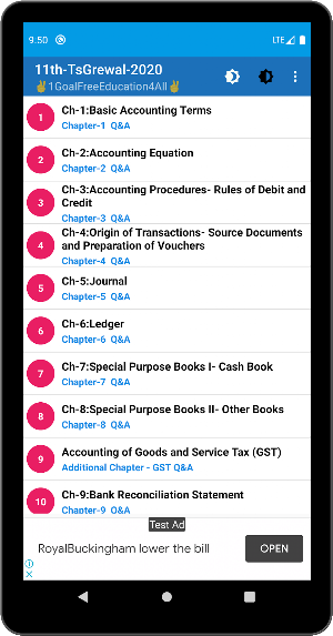 Account Class-11 Solutions (TS Grewal) 2020 Screenshot 1
