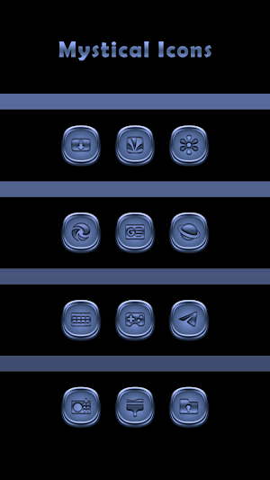Mystical Blue Icons Screenshot 2