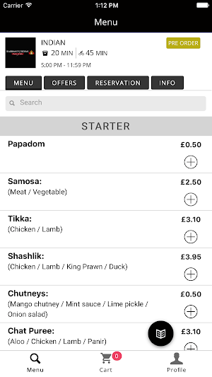 Rabbani Indian Restaurant Screenshot 0