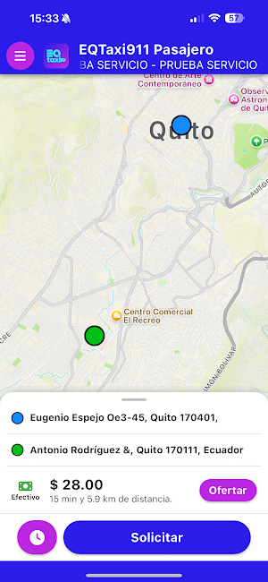 EQTaxi911 Pasajero Screenshot 0