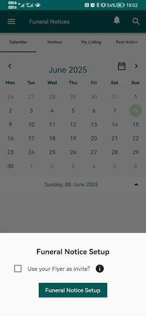 Funeral Notices Screenshot 1