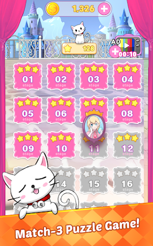 Jewels Princess Puzzle 2021 - Match 3 Puzzle Screenshot 3