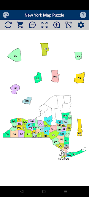 New York Map Puzzle Screenshot 0