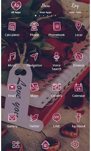 Cute Theme-Rosy Roses- Screenshot 3