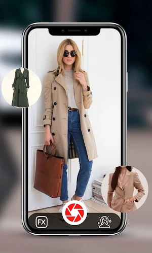 Long Coat Women Photo Editor Screenshot 3