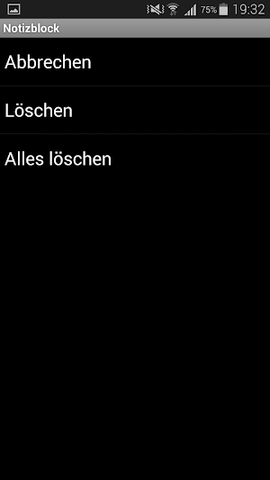 Notizblock Screenshot 2