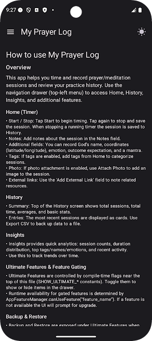 Soul Log Prayer Meditation Screenshot 3