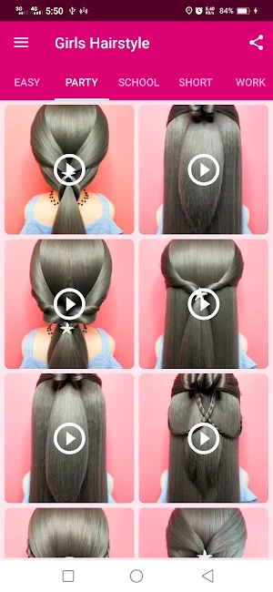 Girls Hairstyle Step By Step Screenshot 1