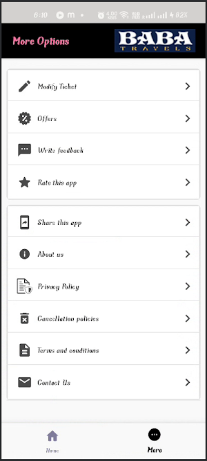 Baba Travels (Indore) Screenshot 1