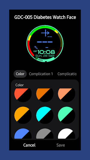 GDC-005T Diabetes Watch Face Screenshot 0