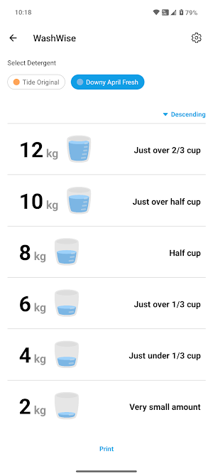 WashWise Screenshot 1