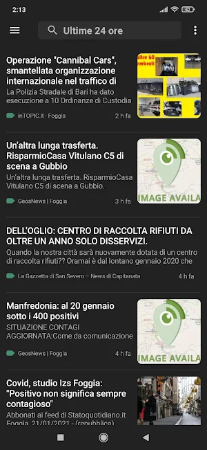 Foggia notizie Screenshot 2