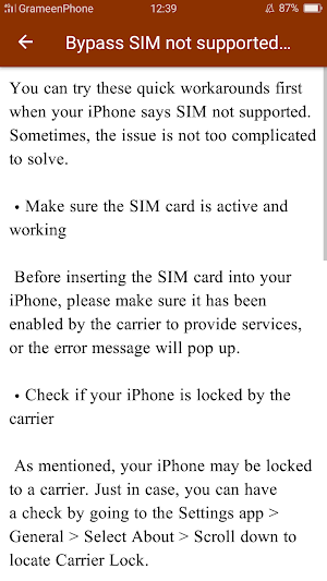 Sim Not Supported Solve Guide Screenshot 2