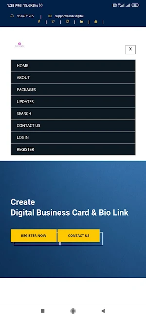 ADAR Digital Business Bio Link Screenshot 2