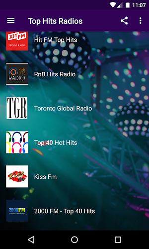 Top Hits Radios - Latest Popular Music In Pop, R&B Screenshot 1