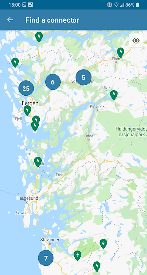 Bilkraft - EV fast charging in Norway Screenshot 2