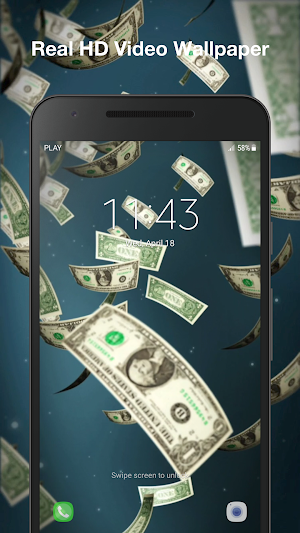 Money Rain Live Wallpaper Screenshot 2