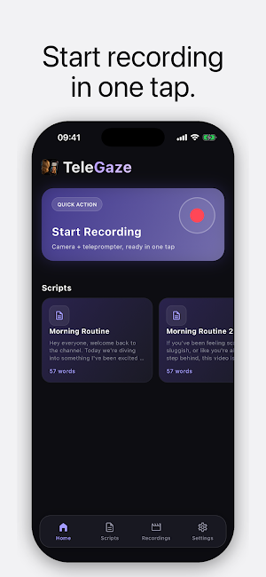 Teleprompter - TeleGaze Screenshot 3