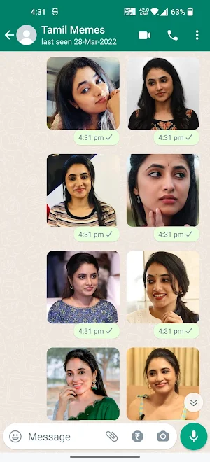 Priyanka Mohan Stickers Screenshot 2