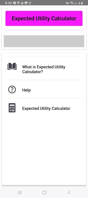 Expected Utility Calculator Screenshot 0