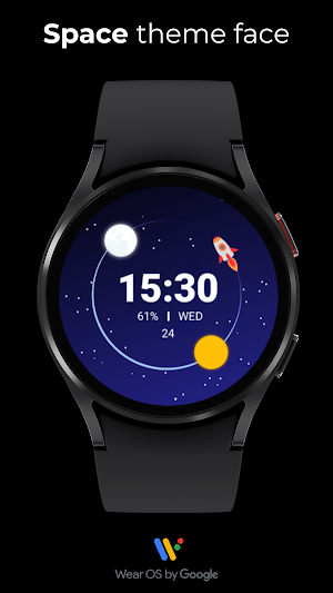 Cosmic Tour watch face Screenshot 0