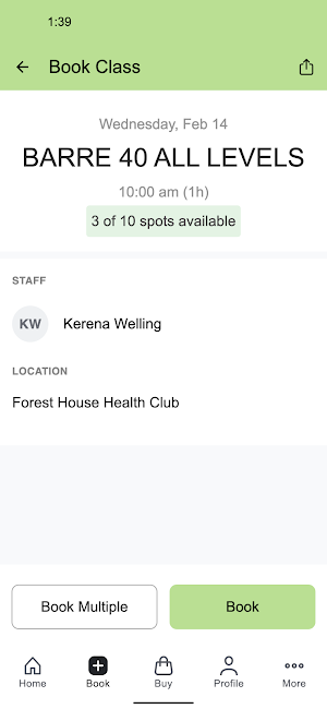Forest House Health Club Screenshot 2