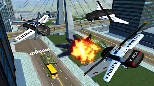 Flying Car Police Game Screenshot 3