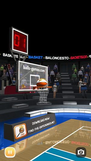 Basketball 3D Shooting Contest, real free shootout Screenshot 1