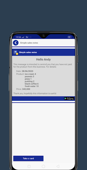 Simple Sales Notes Screenshot 3