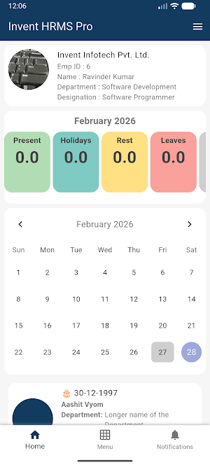 Invent HRMS Pro Screenshot 0