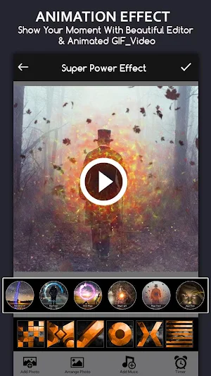Super Power Effect Video Maker : Photo Animation Screenshot 3