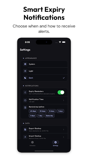 Domain Tracker Screenshot 3