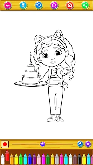 Gabbys Dollhouse Coloring Book Screenshot 2