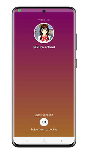 Sakura school fake video call Screenshot 1