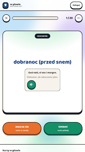 Fiszki norweskie – w głowie Screenshot 3