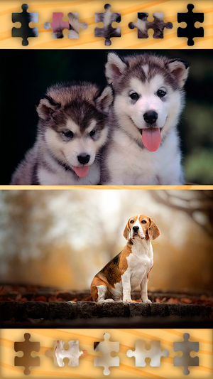 Dogs Puppies Puzzles Jigsaws Screenshot 3