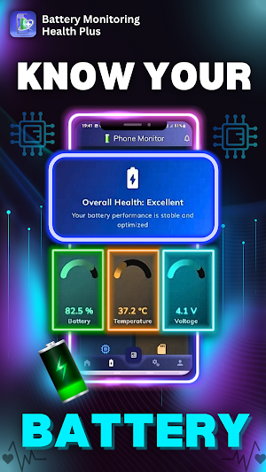 Battery Monitoring Health Plus Screenshot 1