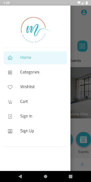 Modern Booking Screenshot 2
