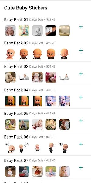 Cute Baby Stickers Screenshot 0