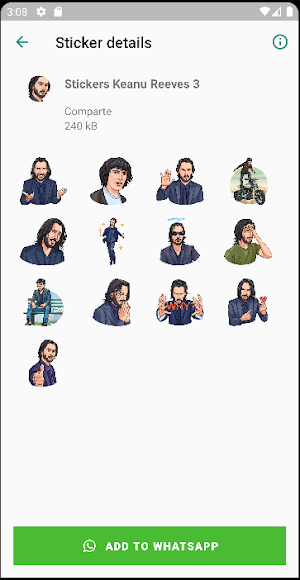 Stickers de Keanu R Screenshot 1