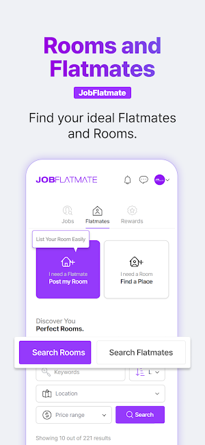 JobFlatmate Screenshot 2