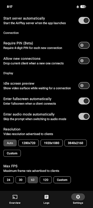 AirPlay Receiver & Server Screenshot 1
