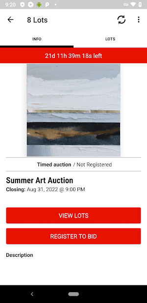 Jones Auctions Screenshot 1