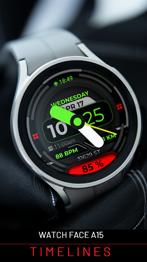 Watch Face A15 - Wear OS Watch Screenshot 3