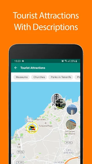 Canary Islands Offline Map and Travel Guide Screenshot 0