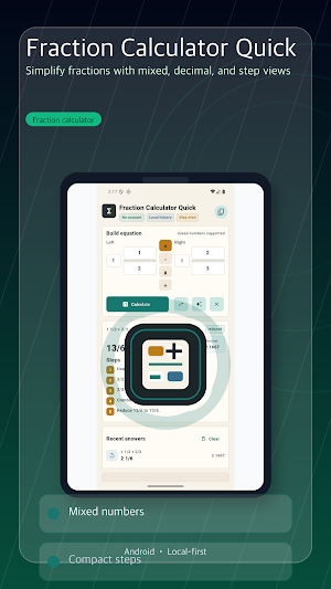 Fraction Calculator Quick Screenshot 0