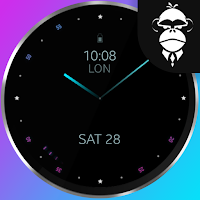 Colorful minimal watch face