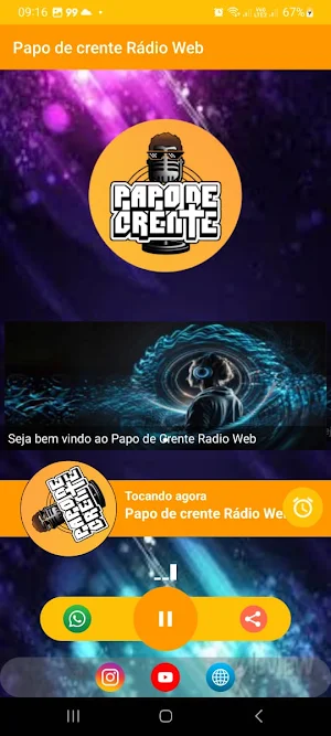 Papo de Crente Rádio Web Screenshot 0