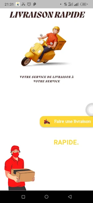 Service livreur Screenshot 2