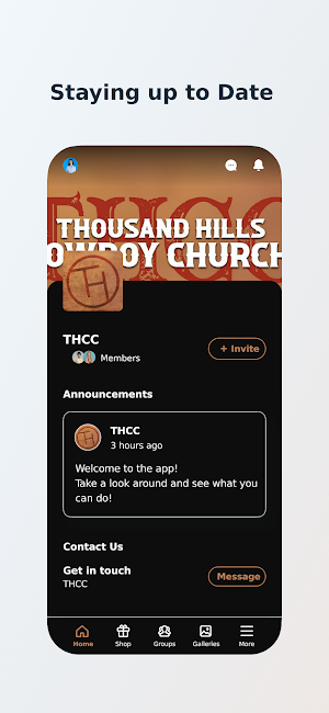 Thousand Hills Cowboy Church Screenshot 2
